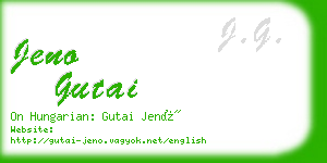 jeno gutai business card